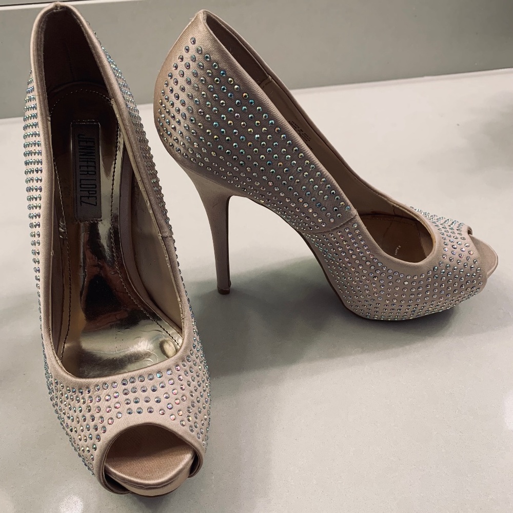 Jennifer Lopez studded heels size 6 1/2. Never worn